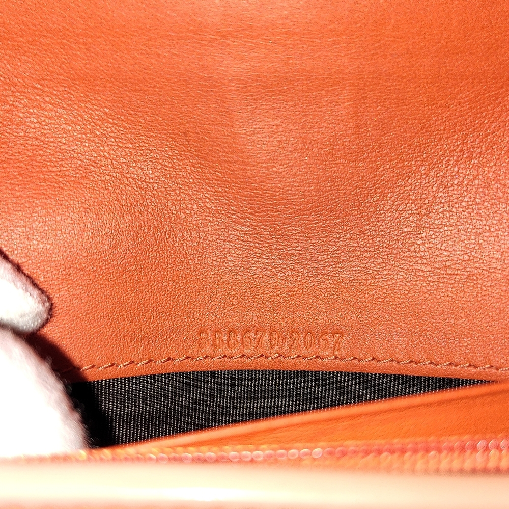 GUCCI GG SUPREME RIBBON FLAP MONGRAM SNAP BI-FOLD LONG WALLET WITH DUSTBAG & BOX - Picture 17 of 17